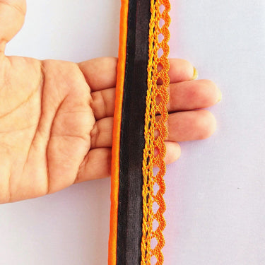 Embroidered Crochet Cotton One Yard Lace Trims Approx. 28mm Wide, Fabric Trim With Crochet Fringe